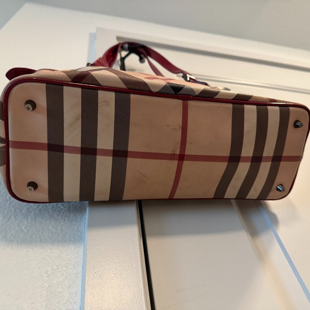 Burberry Nickie Tote Nova‎ Check Coated Canvas Small - Picture 3 of 10